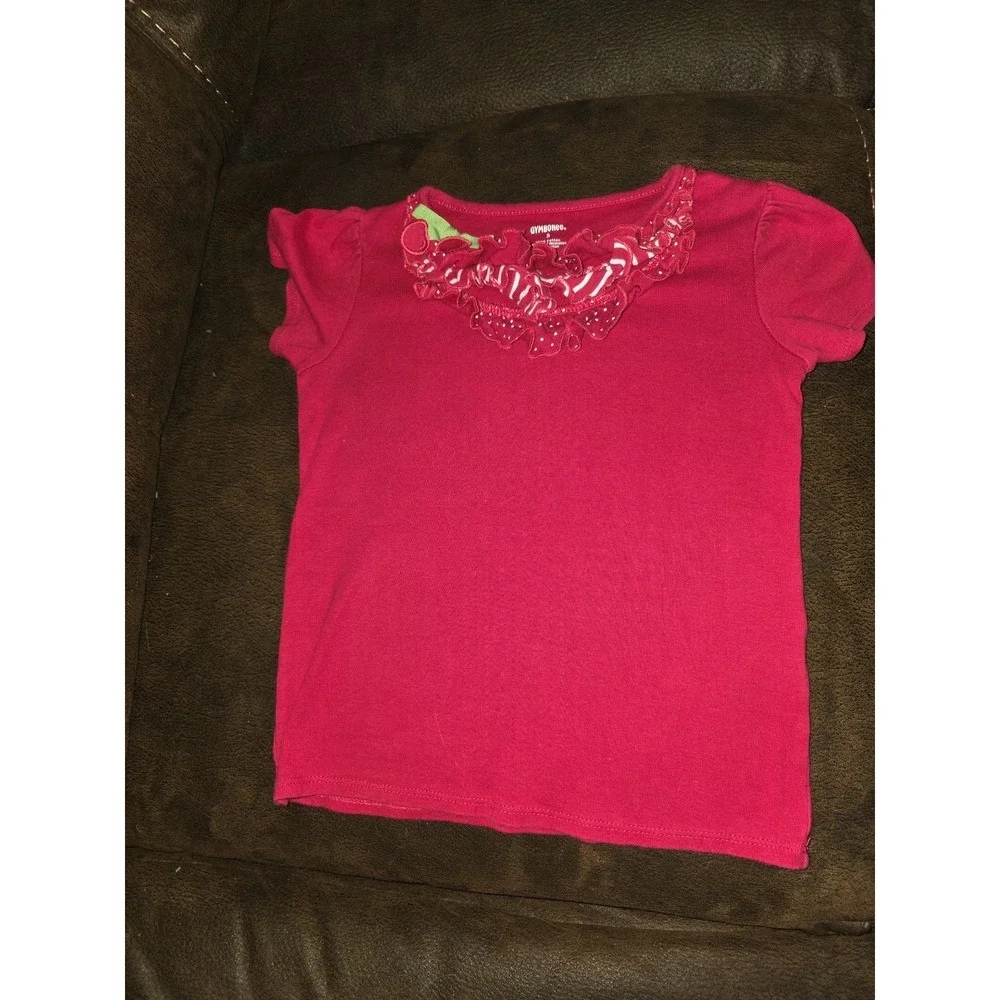 Gymboree cherry cute outfit lot top shorts pants size 5‎